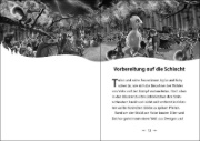 Buchcover und Innenansicht für das Buch: The last Firehawk - The Battle for Perodia