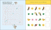 Buchcover und Innenansicht für das Buch: Mon cahier de jeux - La jungle (OT)
