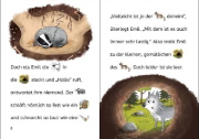 Buchcover und Innenansicht für das Buch: Bildermaus - Der kleine Wolf findet einen Freund
