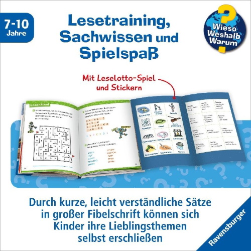 Buchcover und Innenansicht für das Buch: Wieso? Weshalb? Warum? Erstleser, Band 14 - Roboter