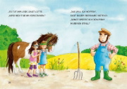 Buchcover und Innenansicht für das Buch: Leselöwen 1. Klasse - Zwei Freundinnen und ein freches Pony