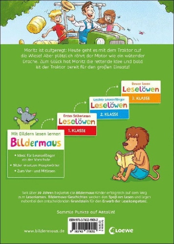 Buchcover und Innenansicht für das Buch: Bildermaus - Unser Traktor ist der beste