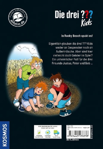 Buchcover und Innenansicht für das Buch: Die drei ??? Kids, 10, Spuk in Rocky Beach