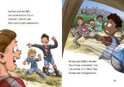 Buchcover und Innenansicht für das Buch: Leselöwen 1. Klasse - Das Fußballspiel des Jahres