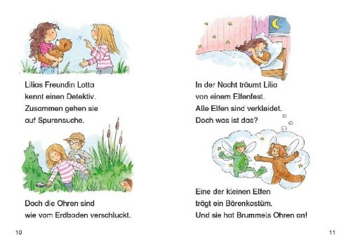 Buchcover und Innenansicht für das Buch: Die besten Leselöwen-Feengeschichten für die 1. Klasse