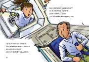 Buchcover und Innenansicht für das Buch: Leselöwen 1. Klasse - Alarm auf der Weltraumstation