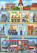 Buchcover und Innenansicht für das Buch: Wo ist das kleine Feuerwehrauto?