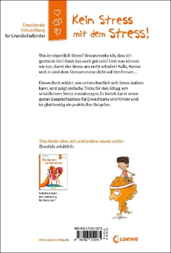 Buchcover und Innenansicht für das Buch: Kein Stress mit dem Stress! (Starke Kinder, glückliche Eltern)