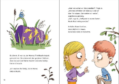 Buchcover und Innenansicht für das Buch: Kein Stress mit dem Stress! (Starke Kinder, glückliche Eltern)