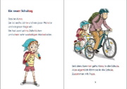 Buchcover und Innenansicht für das Buch: Leselöwen - stark und sicher in der Schule - Ich passe auf im Straßenverkehr