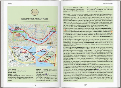 Buchcover und Innenansicht für das Buch: DUMONT Reise-Handbuch Reiseführer Südkorea