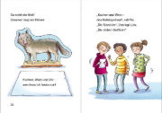 Buchcover und Innenansicht für das Buch: Leselöwen 1. Klasse - Lesenacht im Klassenzimmer
