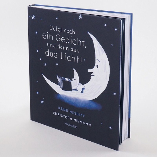 Buchcover und Innenansicht für das Buch: Jetzt noch ein Gedicht, und dann aus das Licht!