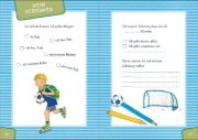 Buchcover und Innenansicht für das Buch: Mein erster Schultag - Fußball