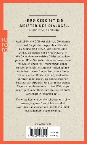 Buchcover und Innenansicht für das Buch: Das fabelhafte Jahr der Anarchie