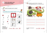 Buchcover und Innenansicht für das Buch: Leselöwen Lernhilfen - Rechtschreib-Spiele - 1. Klasse
