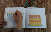 Buchcover und Innenansicht für das Buch: Mein buntes Kritzel-Malbuch (Hahn)