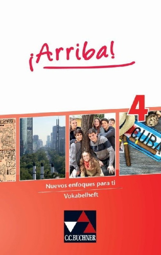 Buchcover und Innenansicht für das Buch: ¡Arriba! Vokabelheft 4
