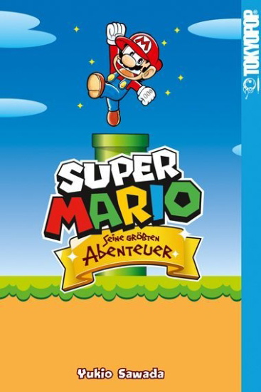 Buchcover und Innenansicht für das Buch: Super Mario - Seine größten Abenteuer