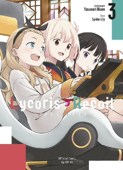 Buchcover und Innenansicht für das Buch: Lycoris Recoil 03