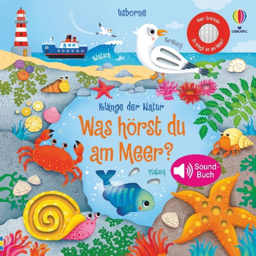 Buchcover und Innenansicht für das Buch: Klänge der Natur: Was hörst du am Meer?