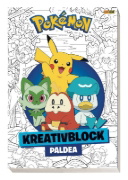 Buchcover und Innenansicht für das Buch: Pokémon: Kreativblock Paldea