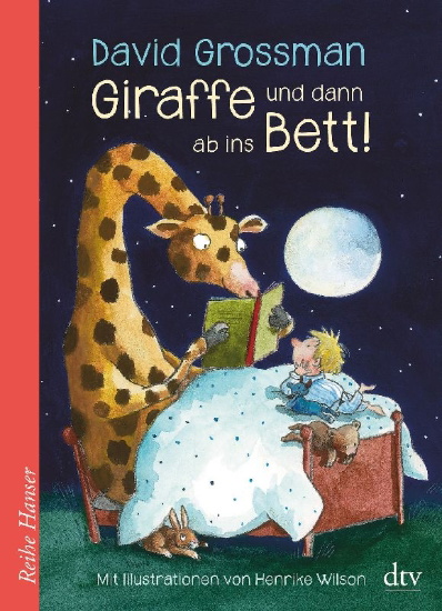 Buchcover und Innenansicht für das Buch: Giraffe und dann ab ins Bett!