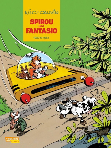 Buchcover und Innenansicht für das Buch: Spirou und Fantasio Gesamtausgabe 12: 1980-1983