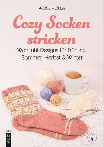 Buchcover und Innenansicht für das Buch: Cozy Socken stricken