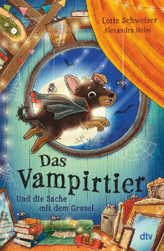 Buchcover und Innenansicht für das Buch: Das Vampirtier und die Sache mit dem Grusel