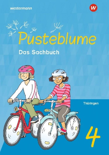 Buchcover und Innenansicht für das Buch: Pusteblume. Sachunterricht. 4. Schulbuch. Für Thüringen