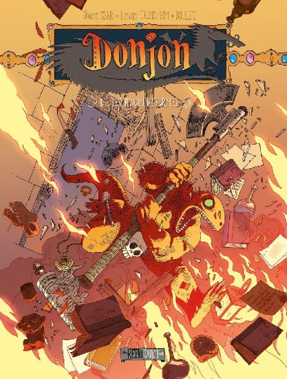 Buchcover und Innenansicht für das Buch: Donjon 10