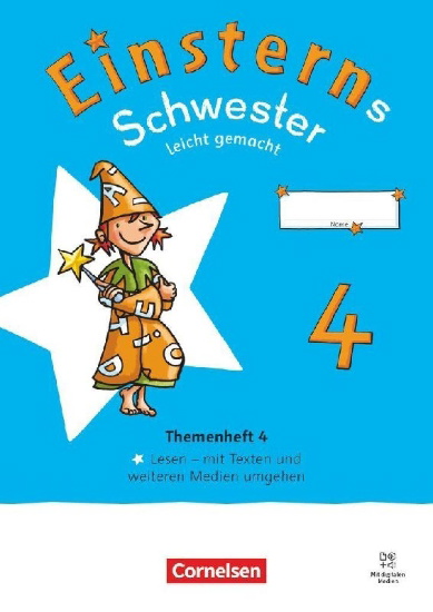 Buchcover und Innenansicht für das Buch: Einsterns Schwester 4. Schuljahr - Leicht gemacht - Sprache und Lesen - Neubearbeitung 2022 - - Themenheft 4 - Lesen