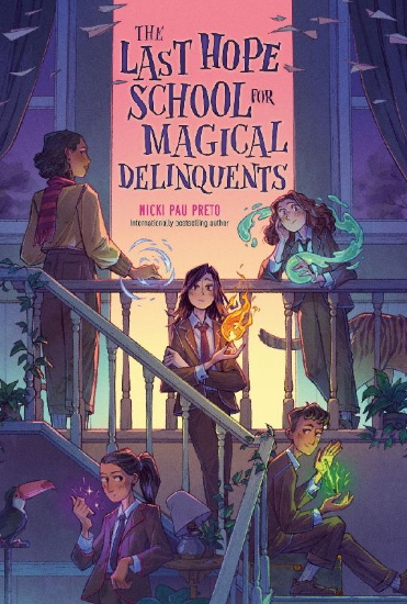 Buchcover und Innenansicht für das Buch: The Last Hope School for Magical Delinquents