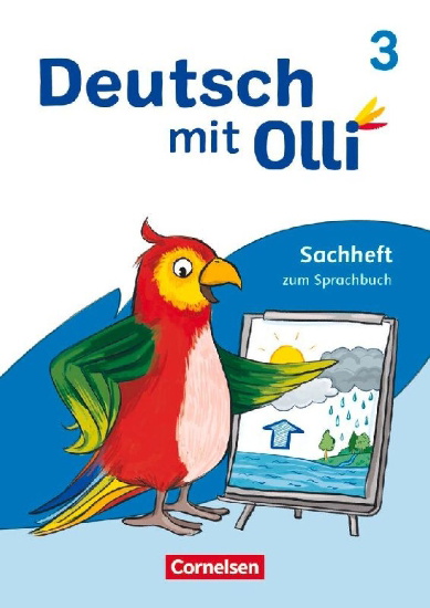 Buchcover und Innenansicht für das Buch: Deutsch mit Olli 3. Schuljahr. Sachhefte 1-4 - Sachheft zum Sprachbuch