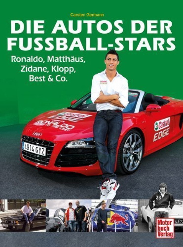 Buchcover und Innenansicht für das Buch: Die Autos der Fußball-Stars