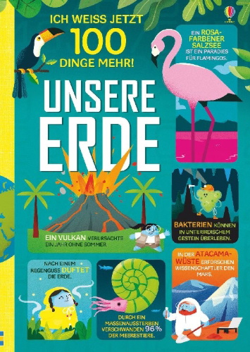 Buchcover und Innenansicht für das Buch: Ich weiß jetzt 100 Dinge mehr! Unsere Erde