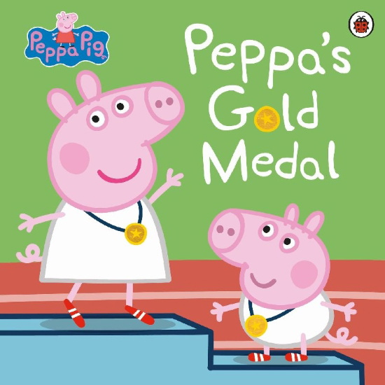 Buchcover und Innenansicht für das Buch: Peppa Pig: Peppa's Gold Medal