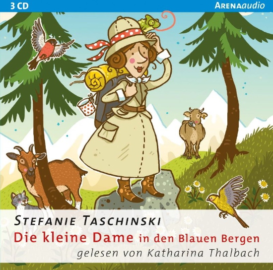 Buchcover und Innenansicht für das Buch: Die kleine Dame in den Blauen Bergen (5)