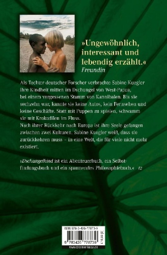 Buchcover und Innenansicht für das Buch: Dschungelkind