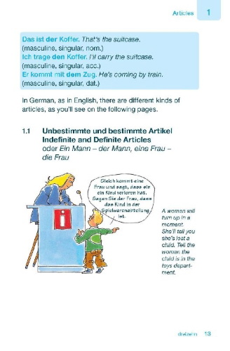 Buchcover und Innenansicht für das Buch: Langenscheidt German Grammar In A Nutshell