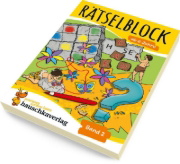 Buchcover und Innenansicht für das Buch: Rätselblock ab 6 Jahre - Band 2