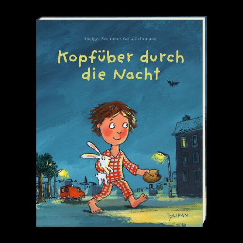 Buchcover und Innenansicht für das Buch: Kopfüber durch die Nacht