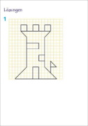 Buchcover und Innenansicht für das Buch: Fit für Mathe 4. Klasse. Mein 5-Minuten-Block