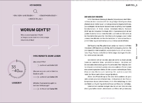 Buchcover und Innenansicht für das Buch: GELD IM GLÜCK