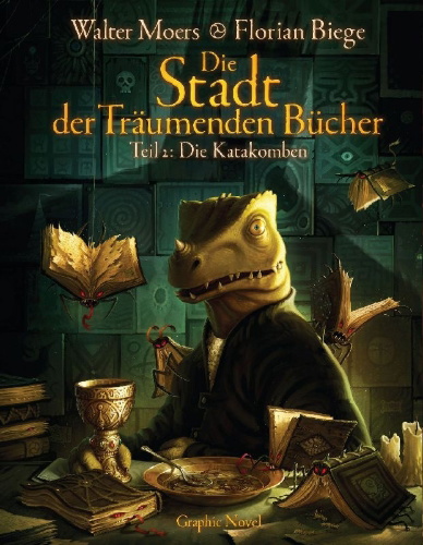 Buchcover und Innenansicht für das Buch: Die Stadt der Träumenden Bücher (Comic)