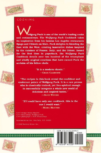 Buchcover und Innenansicht für das Buch: Wolfgang Puck Cookbook