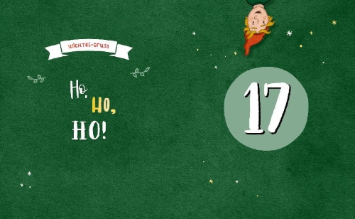 Buchcover und Innenansicht für das Buch: Mein Wichtel-Adventskalender-Buch