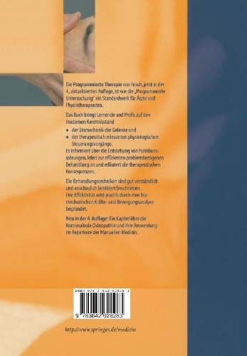 Buchcover und Innenansicht für das Buch: Programmierte Therapie am Bewegungsapparat