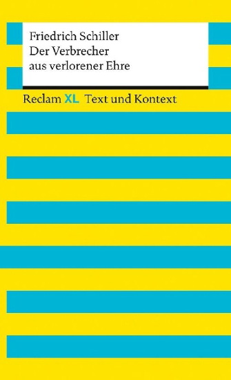 Buchcover und Innenansicht für das Buch: Der Verbrecher aus verlorener Ehre. Textausgabe mit Kommentar und Materialien